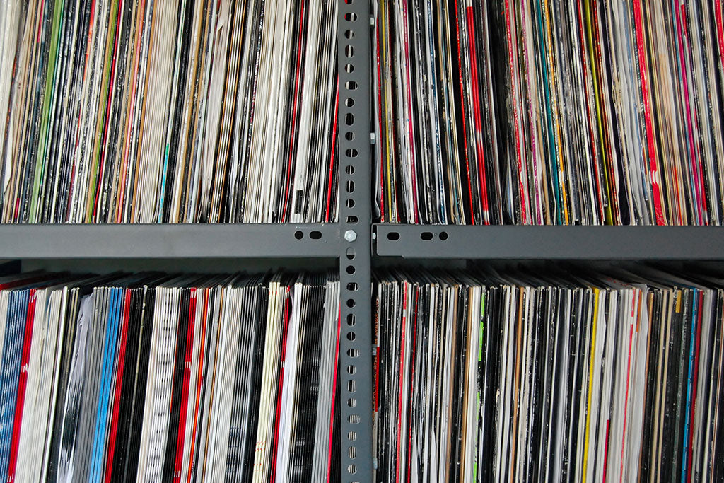 Vinyl records storage